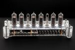 IN-14 Nixie Tubes Clock in a Clear Acrylic Case RGB, USB, Mu